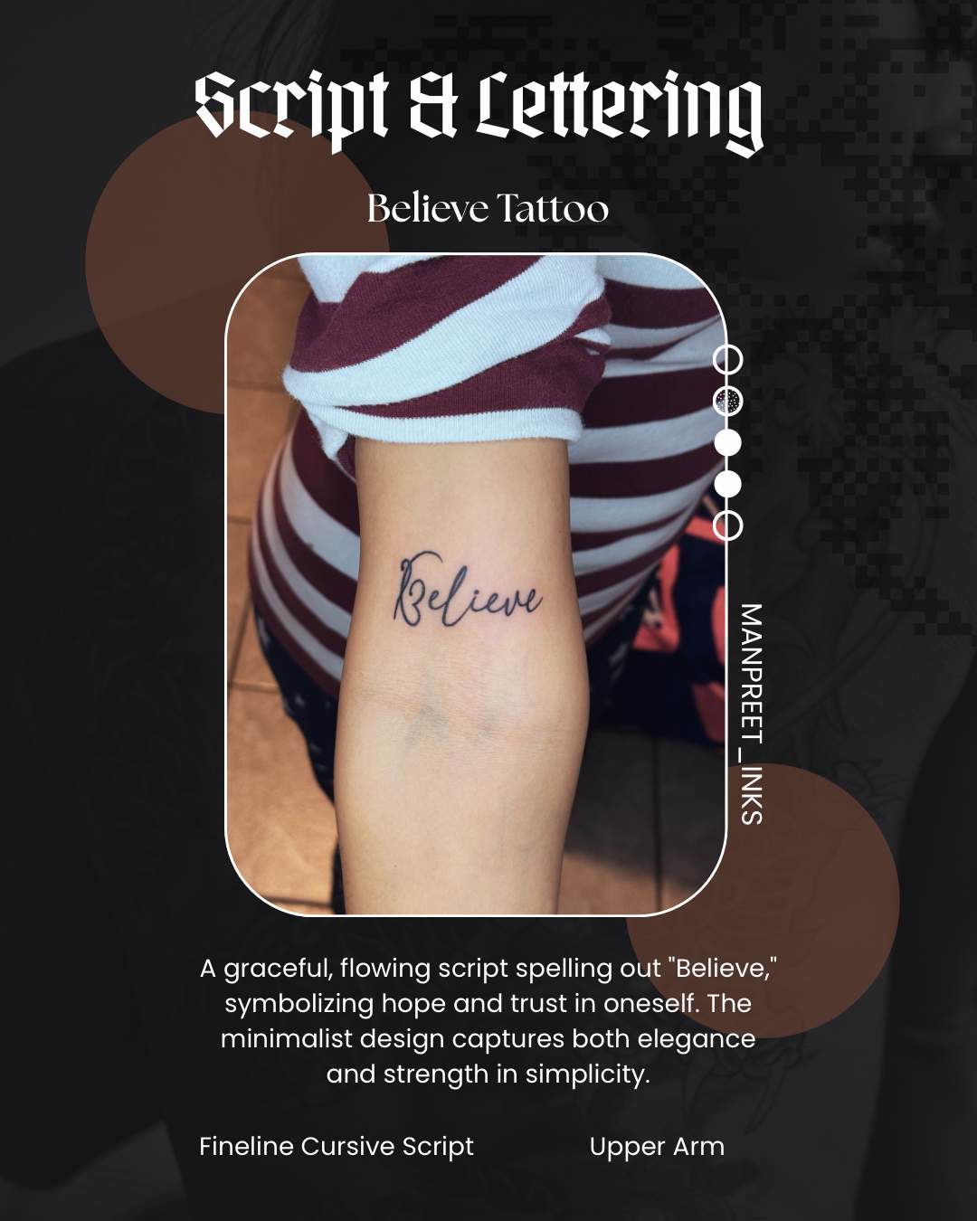 Believe — Fineline Cursive Script by Manpreet Inks